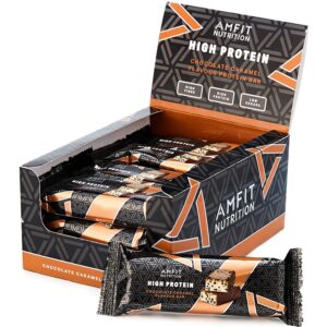 Amazon-Marke: Amfit Nutrition Proteinriegel mit niedrigem Zuckergehalt