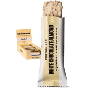 Barebells Proteinriegel 55g x 12 White Chocolate Almond Proteinreich Kohlenhydratarm Kaum Zucker
